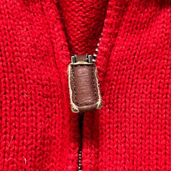 Polo Ralph Lauren 1/4 Zip Sweater Mens Xxl Red Long Sleeve Office Casual - Picture 5 of 8